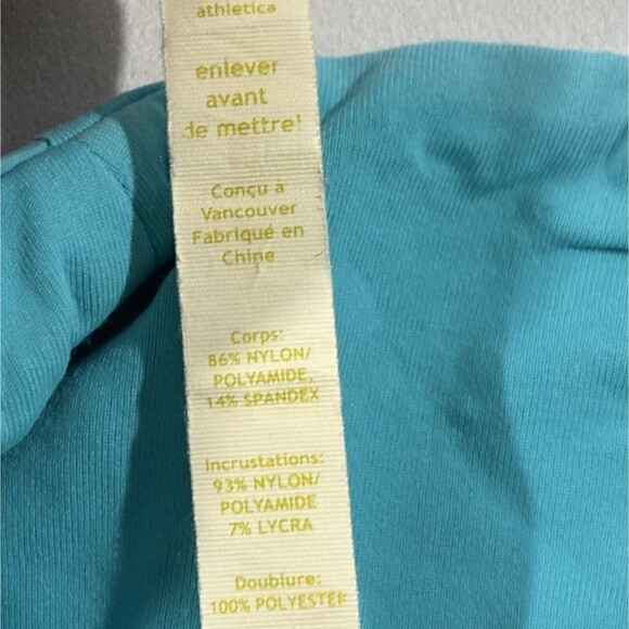 Women Lululemon Windbreaker Track Running Jacket Blue Zip Pocket Sz 6 Flaw - Picture 11 of 16